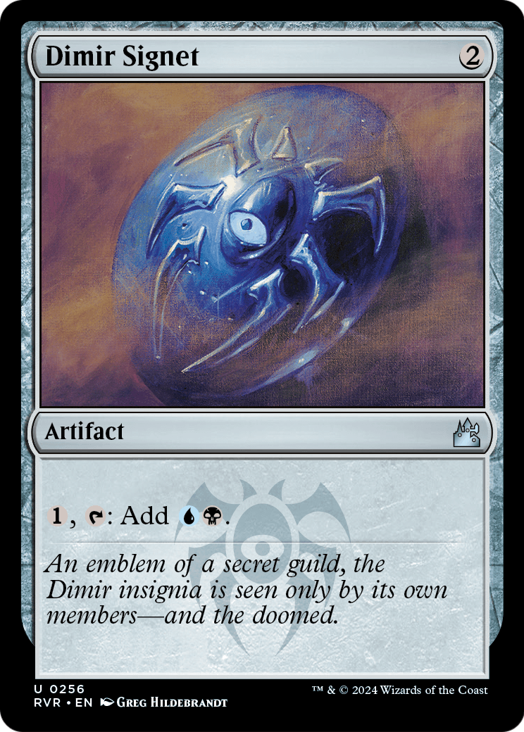 Dimir Signet (RVR-256) - Ravnica Remastered