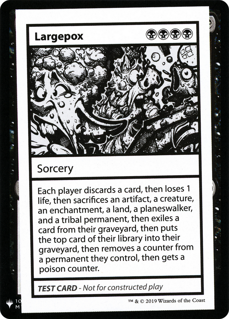 Largepox (CMB1-) - Mystery Booster Playtest Cards 2019