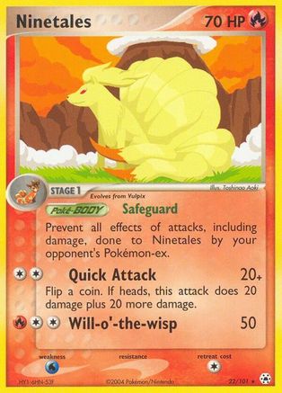 Ninetales  - Reverse Holofoil Hidden Legends - Rare