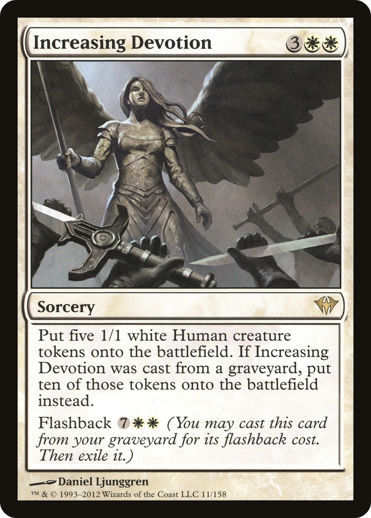 Increasing Devotion (DKA-011) - Dark Ascension Foil
