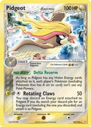 Pidgeot (Delta Species)/110  - Holofoil Holon Phantoms - Holo Rare