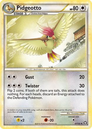 Pidgeotto  - Reverse Holofoil Triumphant - Uncommon