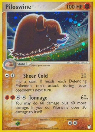 Piloswine 013  Team Rocket Returns - Holo Rare