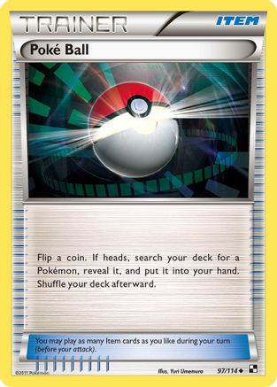 Poke Ball/114  - Reverse Holofoil Black and White - Uncommon
