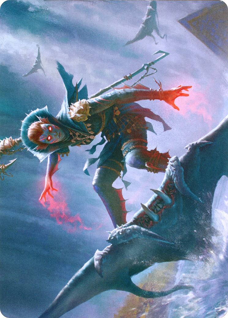 Umara Mystic // Umara Mystic (AZNR-080) - Zendikar Rising Art Series (Borderless)