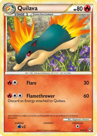 Quilava 049  - Reverse Holofoil Call of Legends - Uncommon