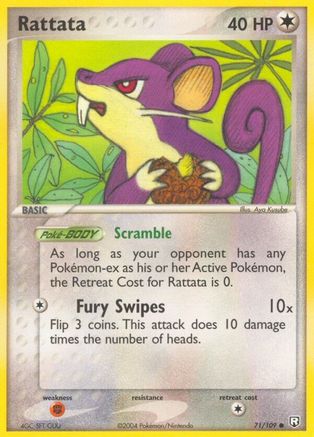 Rattata 071/109  - Reverse Holofoil Team Rocket Returns - Common