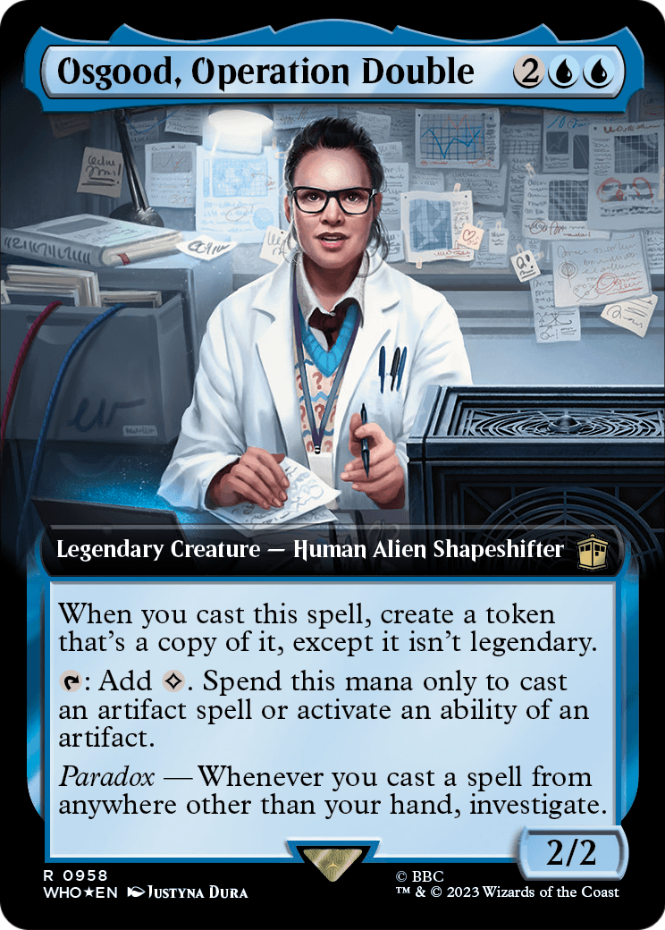 Osgood, Operation Double (Extended Art) (Surge Foil) (WHO-958) - Doctor Who: (Extended Art) Foil