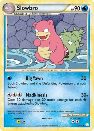 Slowbro 052  HeartGold SoulSilver - Uncommon