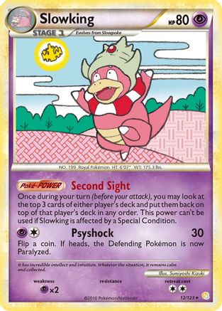 Slowking 012  - Reverse Holofoil HeartGold SoulSilver - Holo Rare