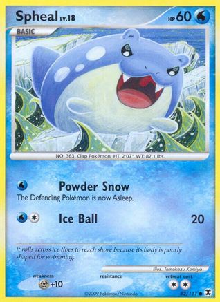 Spheal 082  - Reverse Holofoil Rising Rivals - Common