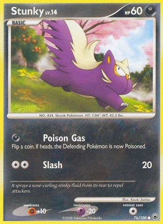 Stunky  - Reverse Holofoil Majestic Dawn - Common