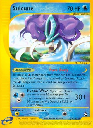 Suicune  Aquapolis - Rare