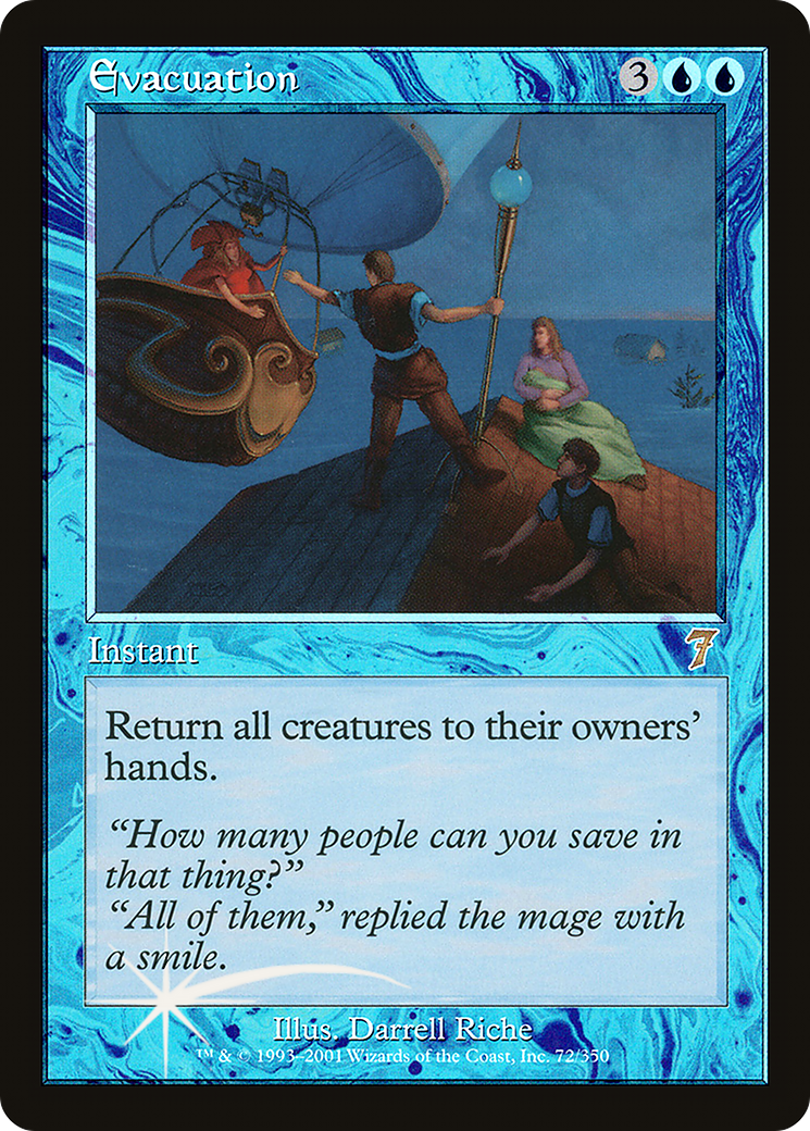 Evacuation (7ED-72★) - 7th Edition Foil