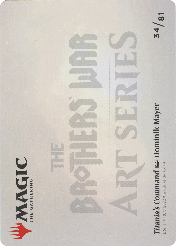 Titania's Command // Titania's Command (ABRO-034) - The Brothers' War Art Series (Borderless) Foil