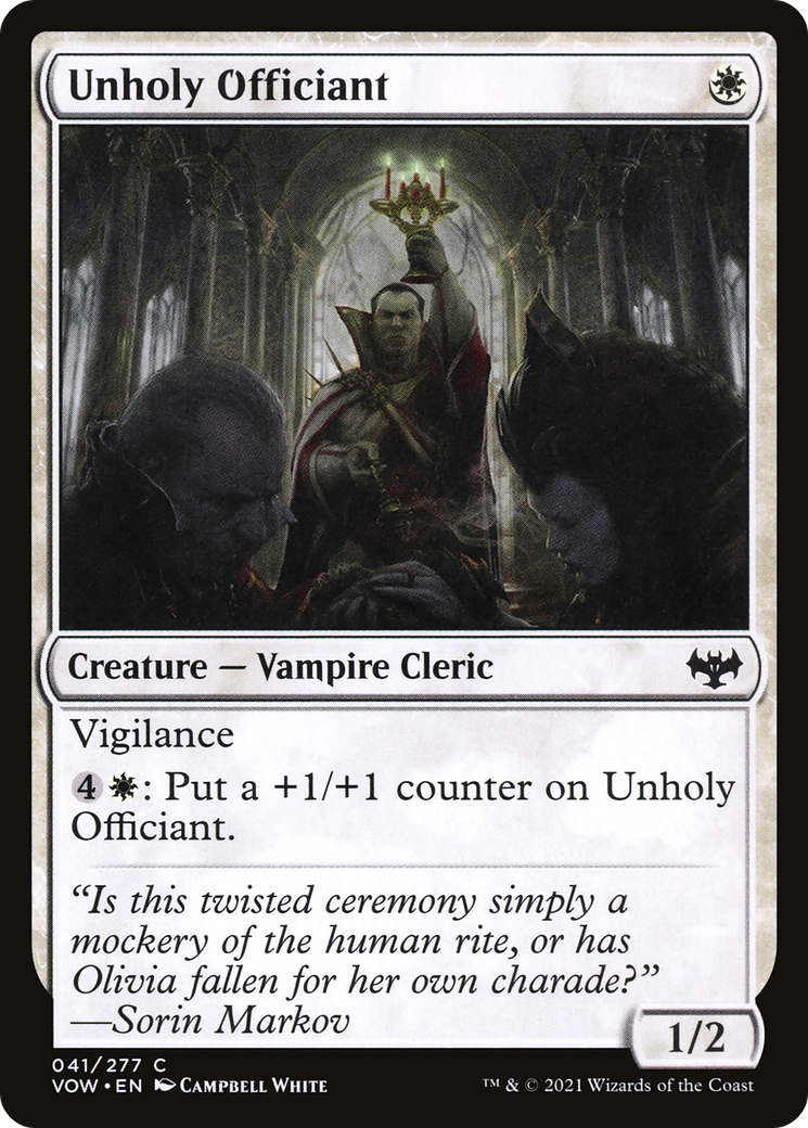 Unholy Officiant (VOW-041) - Innistrad: Crimson Vow