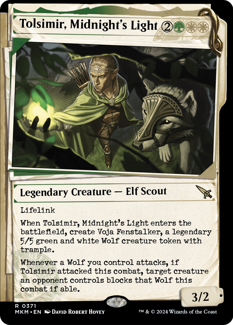 Tolsimir, Midnight's Light (Showcase) (MKM-371) - Murders at Karlov Manor: (Showcase)
