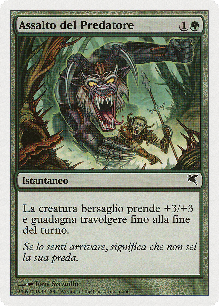 Predator's Strike (Italian) - "Assalto del Predatore" (PSAL-K52) - Salvat 2005