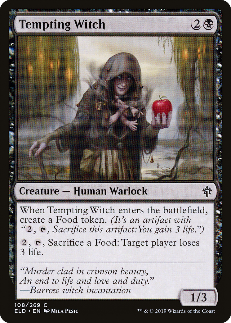 Tempting Witch (ELD-108) - Throne of Eldraine Foil