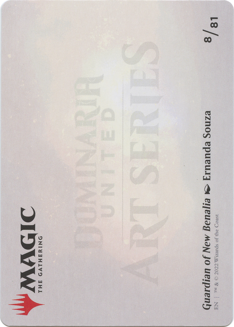 Guardian of New Benalia // Guardian of New Benalia (ADMU-008) - Dominaria United Art Series (Borderless) Foil