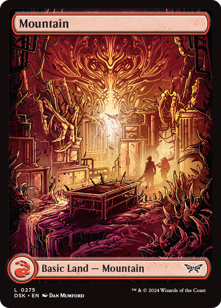 Mountain (275) - Full Art (DSK-275) - Duskmourn: House of Horror Foil