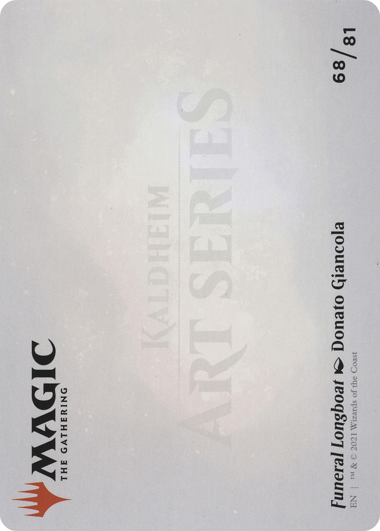 Funeral Longboat // Funeral Longboat (ASKHM-068) - Art Series: Kaldheim (Borderless) Foil
