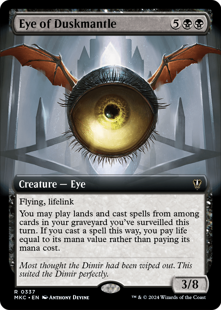 Eye of Duskmantle (Extended Art) (MKC-337) - Murders at Karlov Manor Commander: (Extended Art)