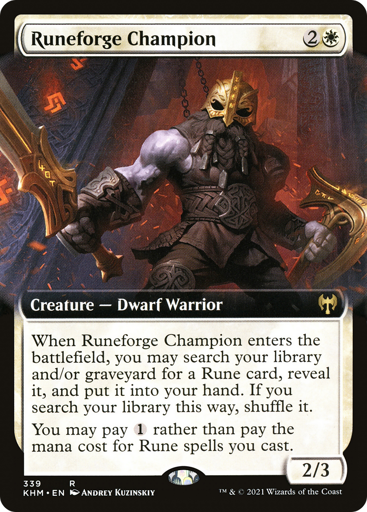 Runeforge Champion (Extended Art) (KHM-339) - Kaldheim: (Extended Art)
