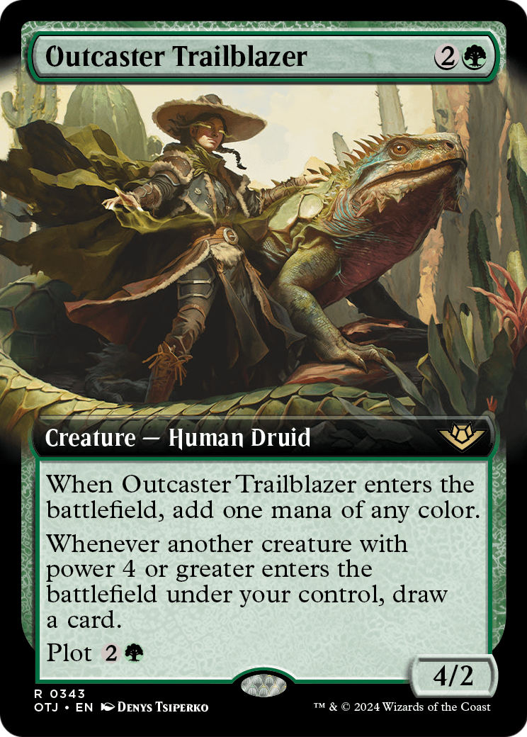 Outcaster Trailblazer (Extended Art) (OTJ-343) - Outlaws of Thunder Junction: (Extended Art)