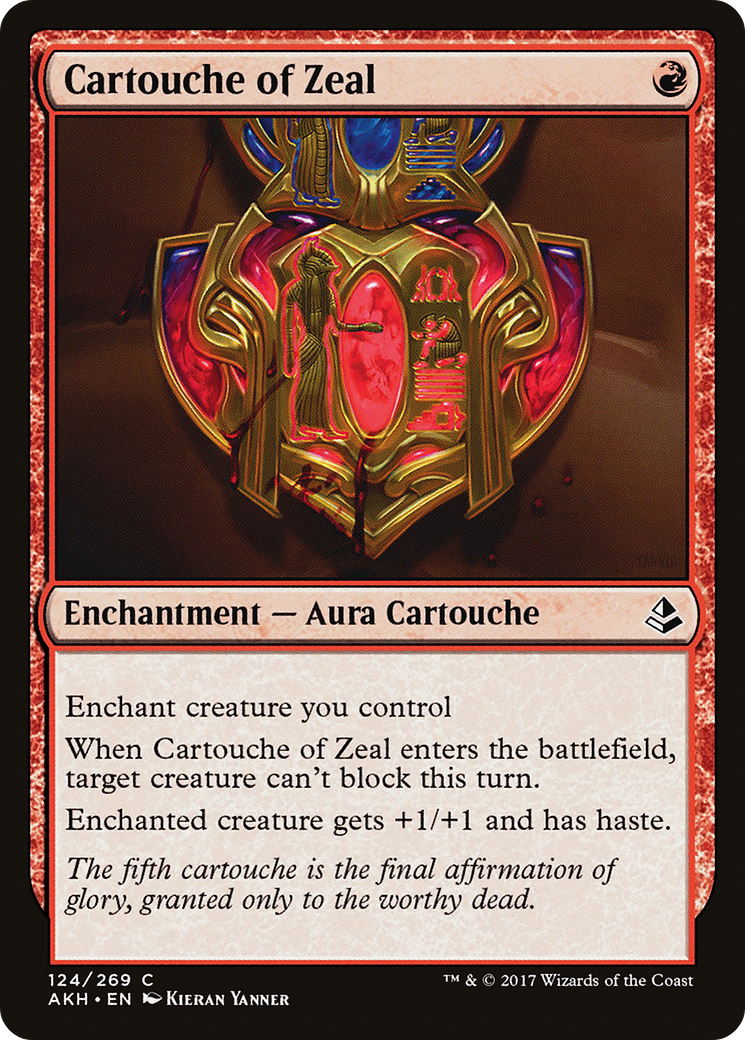Cartouche of Zeal (AKH-124) - Amonkhet Foil
