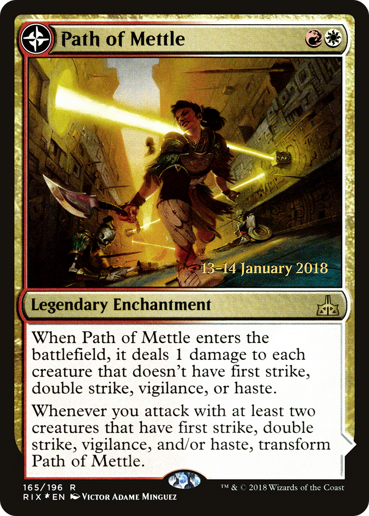 Path of Mettle (PRE-165S) - Rivals of Ixalan Promos: (compasslanddfc) Foil