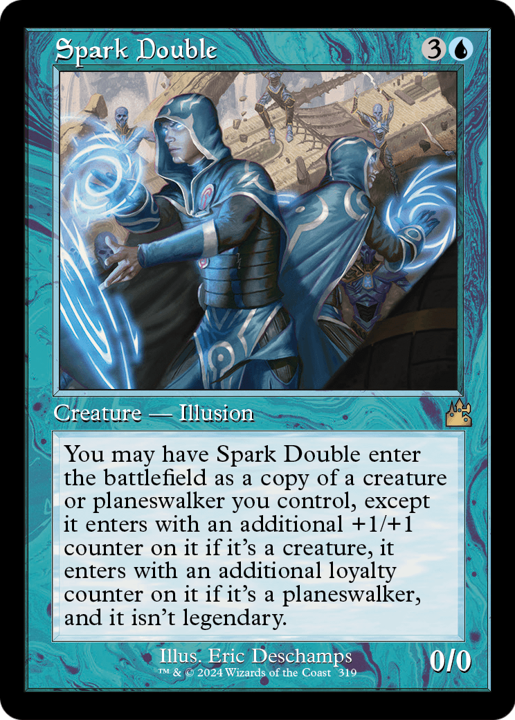 Spark Double (Retro Frame) (RVR-319) - Ravnica Remastered Foil
