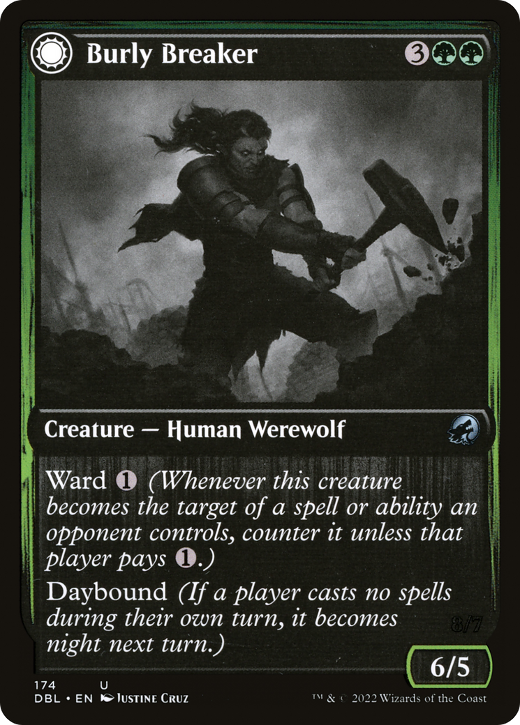 Burly Breaker (DBL-174) - Innistrad: Double Feature: (Double Faced Transform) Foil