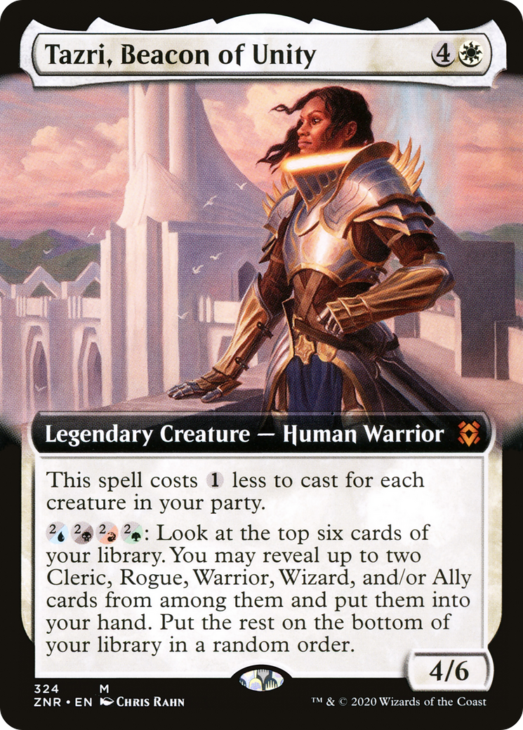 Tazri, Beacon of Unity (Extended Art) (ZNR-324) - Zendikar Rising: (Extended Art) Foil