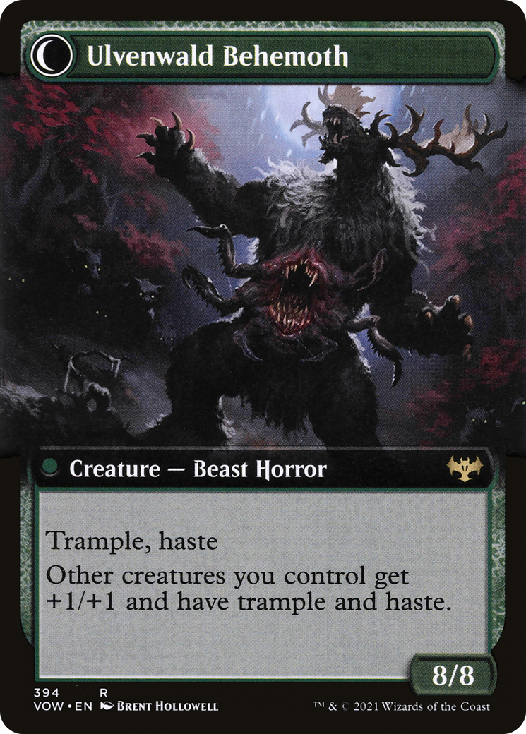 Ulvenwald Oddity (Extended Art) (VOW-394) - Innistrad: Crimson Vow: (Extended Art, Double Faced Transform) Foil