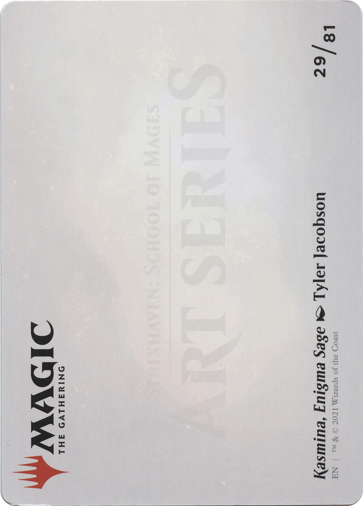 Kasmina, Enigma Sage // Kasmina, Enigma Sage (ASTX-029) - Strixhaven Art Series (Borderless)