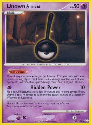 Unown (!)  - Reverse Holofoil Legends Awakened - Rare