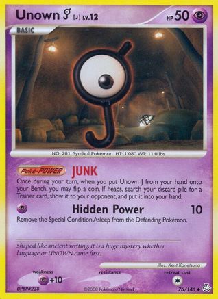 Unown (J)  Legends Awakened - Uncommon