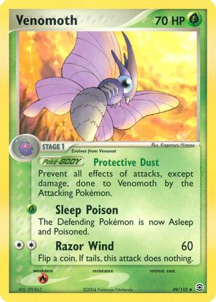 Venomoth  FireRed & LeafGreen - Uncommon