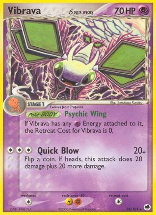 Vibrava (Delta Species) 024/101  Dragon Frontiers - Rare