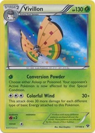 Vivillon (High Plains [Orange])  - Reverse Holofoil XY Base Set - Holo Rare