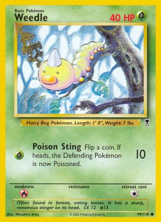 Weedle/110  - Reverse Holofoil Legendary Collection - Common