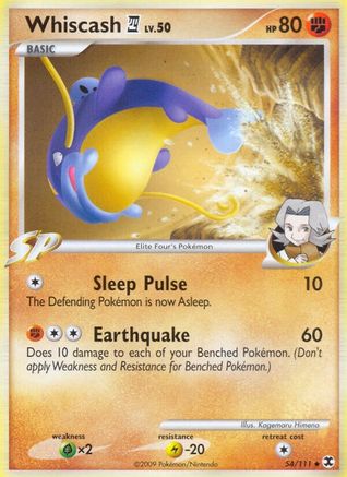 Whiscash E4  - Reverse Holofoil Rising Rivals - Uncommon