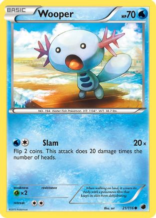Wooper 021  Plasma Freeze - Common