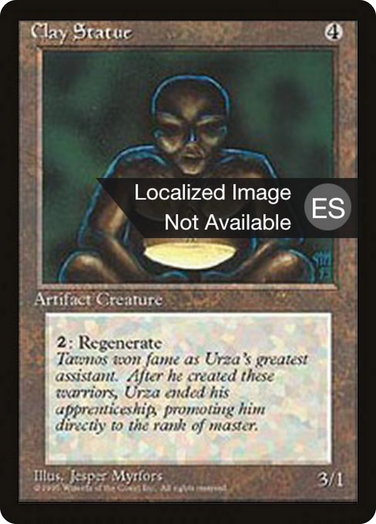 Clay Statue (4BB-) - Fourth Edition Foreign Black Border