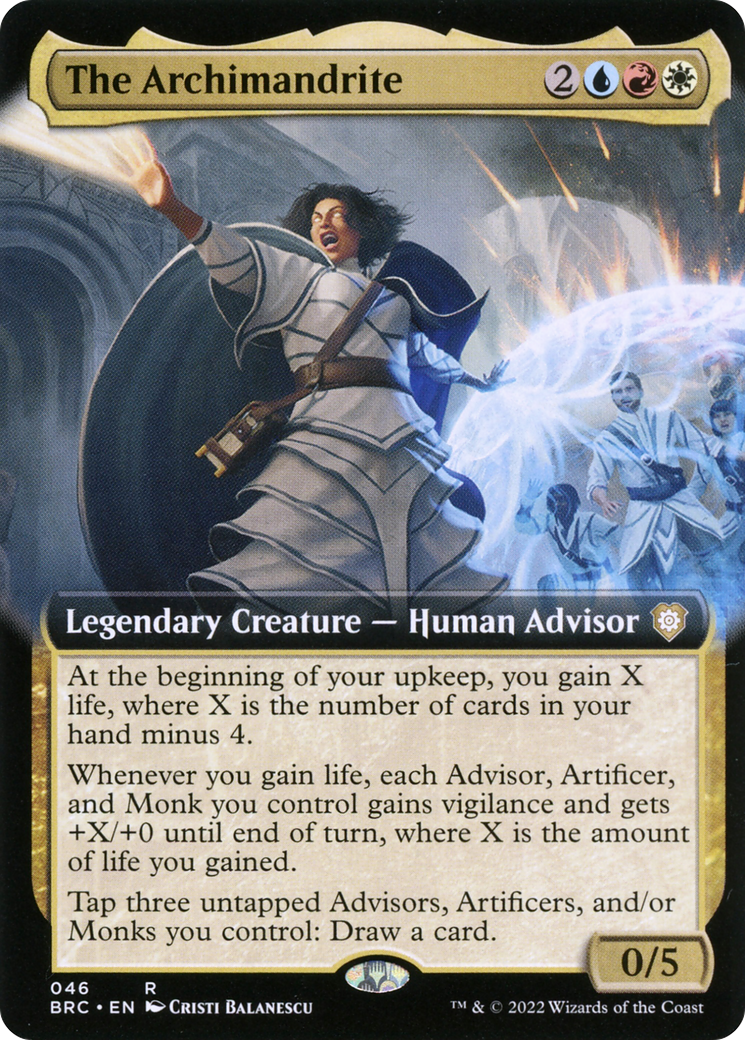 The Archimandrite (Extended Art) (BRC-046) - The Brothers' War Commander: (Extended Art) Foil