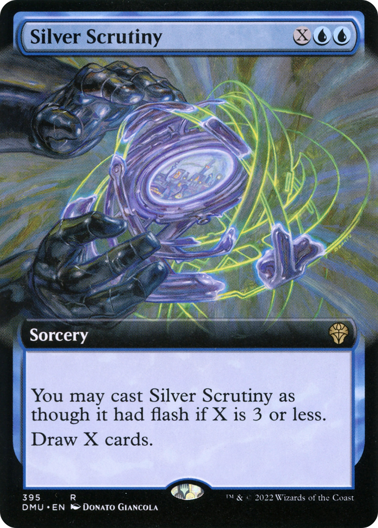 Silver Scrutiny (Extended Art) (DMU-395) - Dominaria United: (Extended Art)