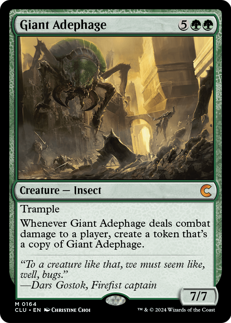 Giant Adephage (CLU-164) - Ravnica: Clue Edition