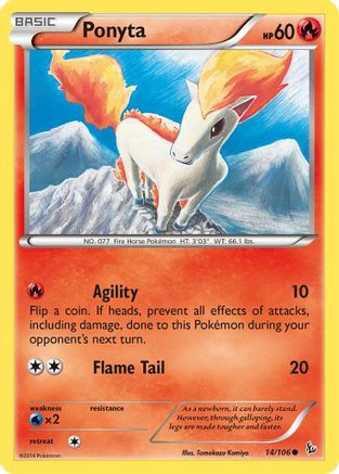 Ponyta 014  XY  Flashfire - Common