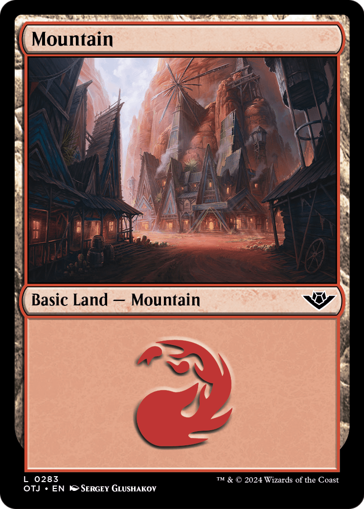 Mountain (0283) (OTJ-283) - Outlaws of Thunder Junction Foil